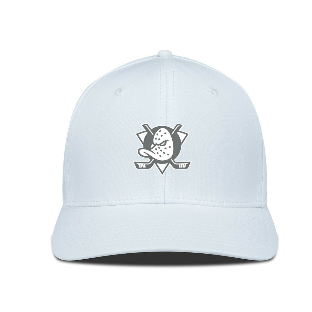 Anaheim Ducks Levelwear Rise Slate & Snow Structured Flex Hat - White - NHL
