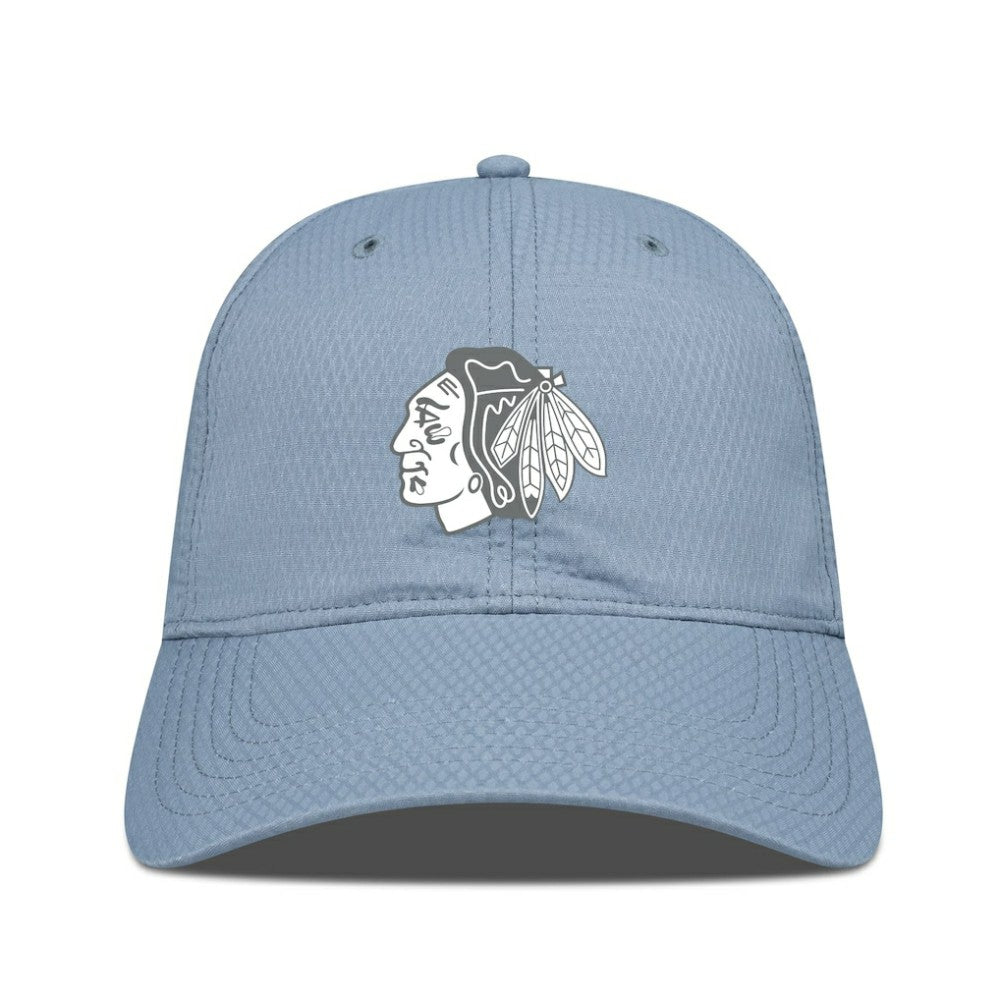Chicago Blackhawks Levelwear Matrix Slate & Snow Unstructured Adjustable Hat - Blue - NHL