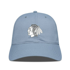 Chicago Blackhawks Levelwear Matrix Slate & Snow Unstructured Adjustable Hat - Blue - NHL