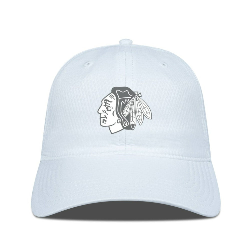 Chicago Blackhawks Levelwear Matrix Slate & Snow Unstructured Adjustable Hat - White - NHL