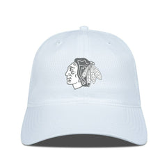 Chicago Blackhawks Levelwear Matrix Slate & Snow Unstructured Adjustable Hat - White - NHL