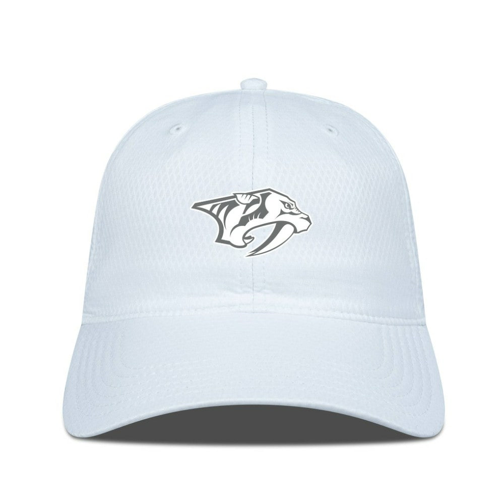 Nashville Predators Levelwear Matrix Slate & Snow Unstructured Adjustable Hat - White - NHL