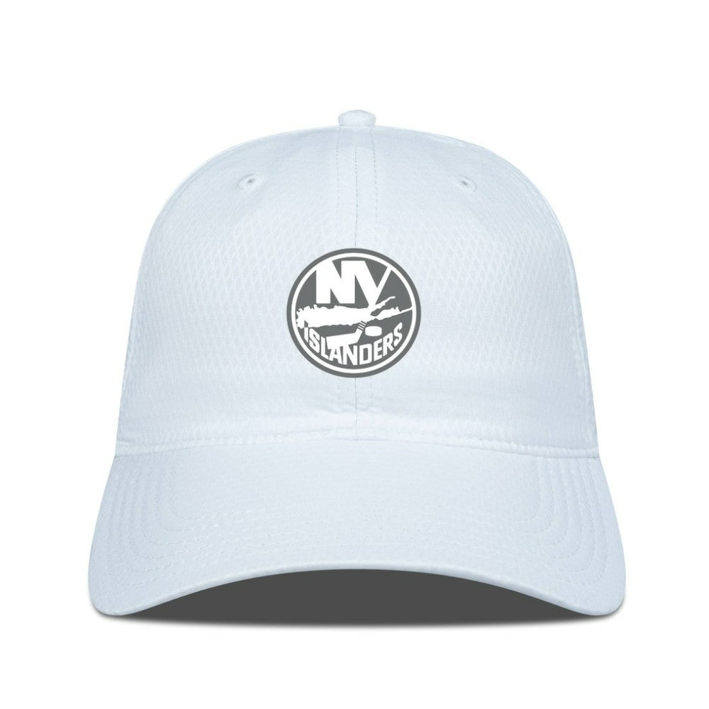 New York Islanders Levelwear Matrix Slate & Snow Unstructured Adjustable Hat - White - NHL