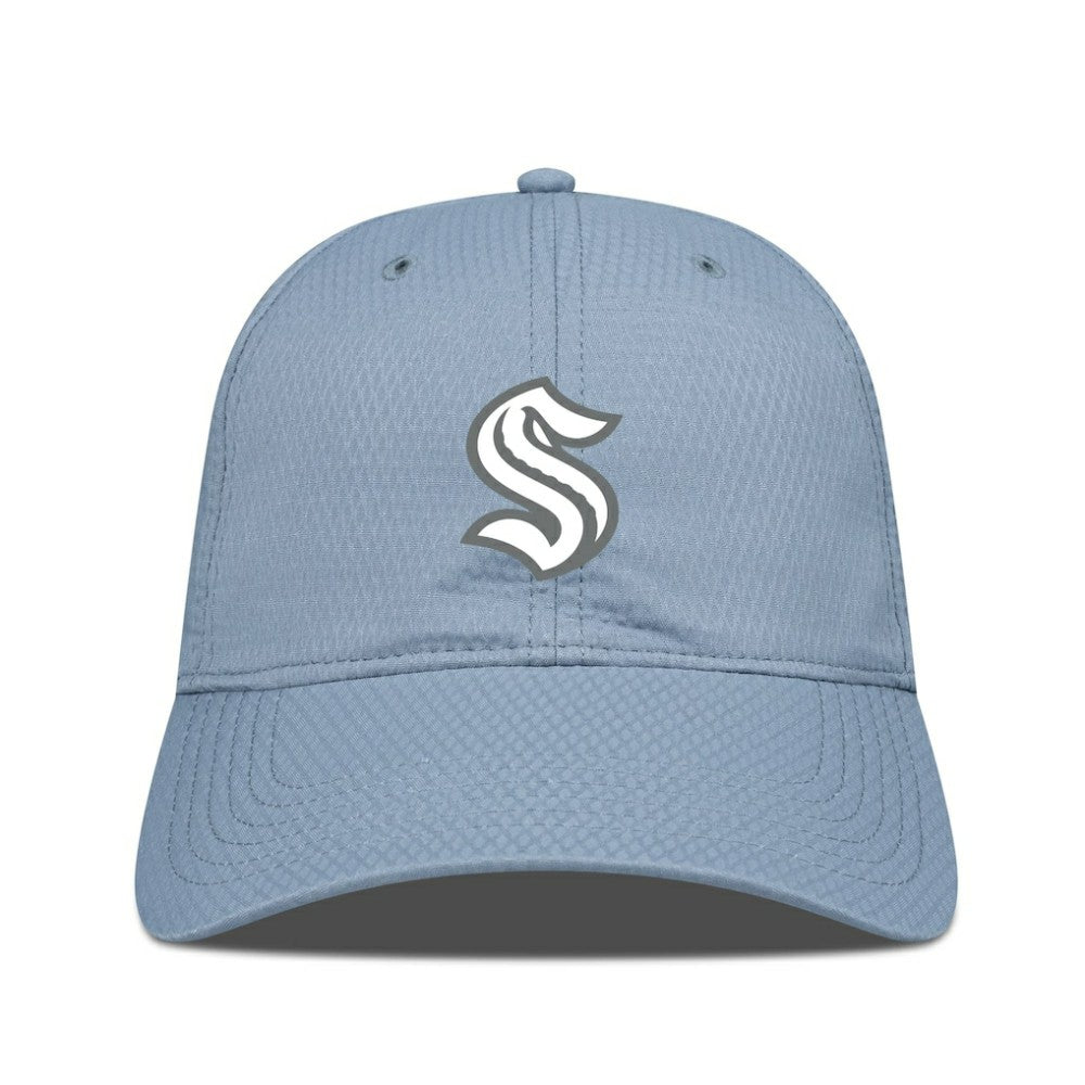 Seattle Kraken Levelwear Matrix Slate & Snow Unstructured Adjustable Hat - Blue - NHL