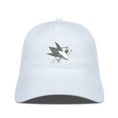 San Jose Sharks Levelwear Matrix Slate & Snow Unstructured Adjustable Hat - White - NHL