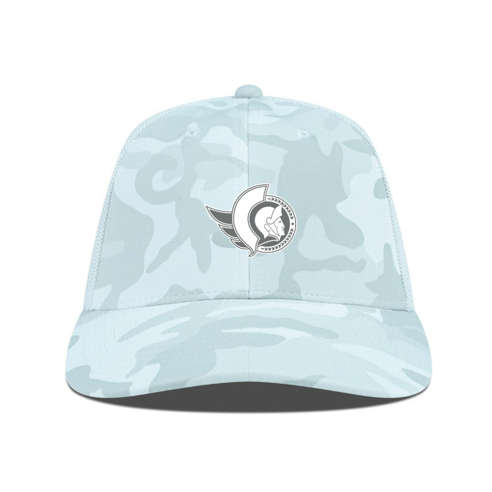 Ottawa Senators Levelwear Clash Slate & Snow Meshback Flex Hat - Camo - NHL
