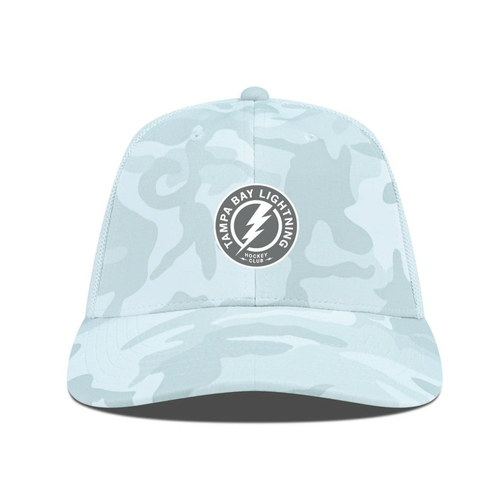 Tampa Bay Lightning Levelwear Clash Slate & Snow Meshback Flex Hat - Camo - NHL