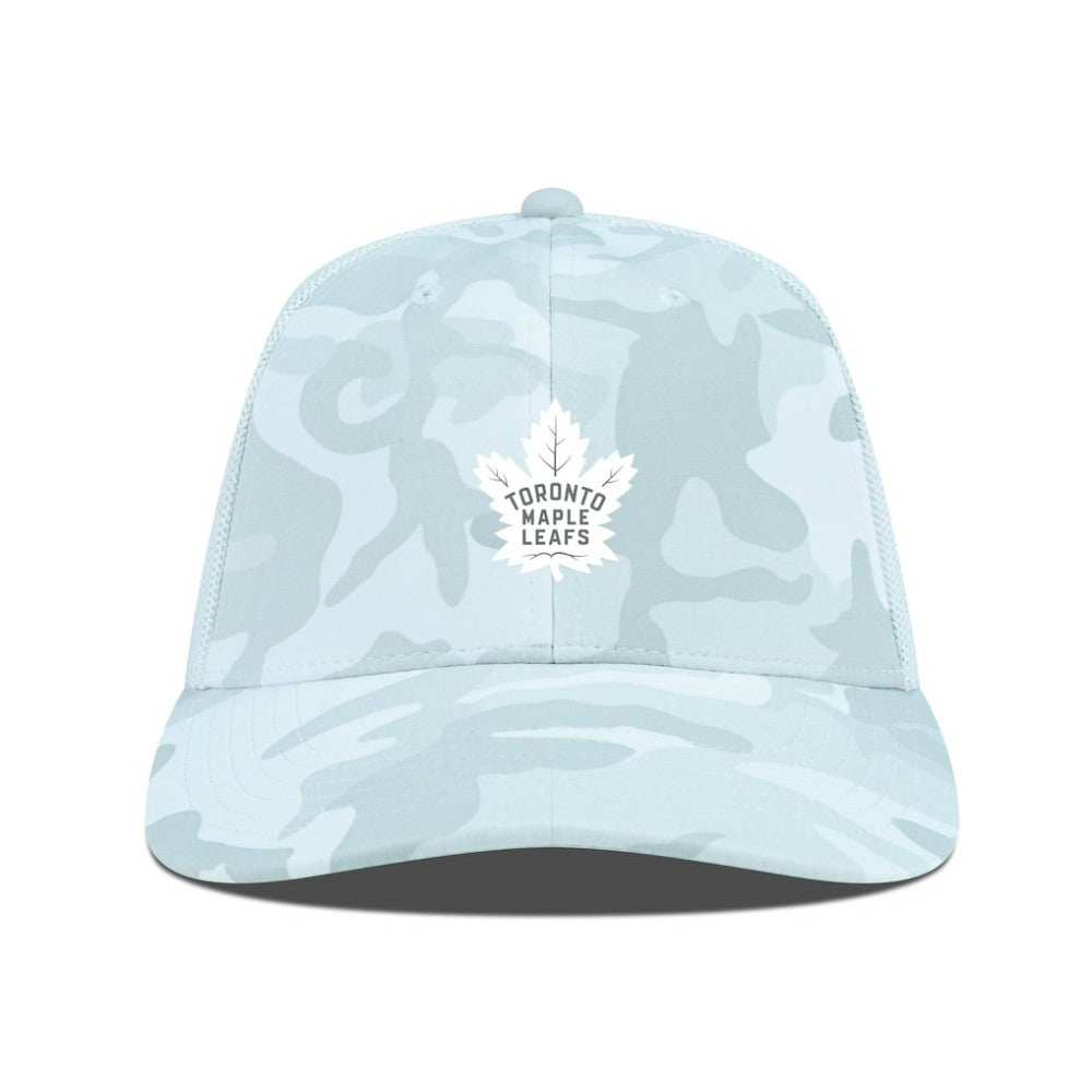 Toronto Maple Leafs Levelwear Clash Slate & Snow Meshback Flex Hat - Camo - NHL
