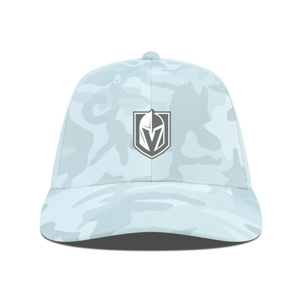 Vegas Golden Knights Levelwear Clash Slate & Snow Meshback Flex Hat - Camo - NHL
