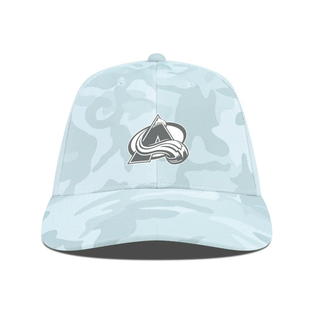 Colorado Avalanche Levelwear Clash Slate & Snow Meshback Flex Hat - Camo - NHL