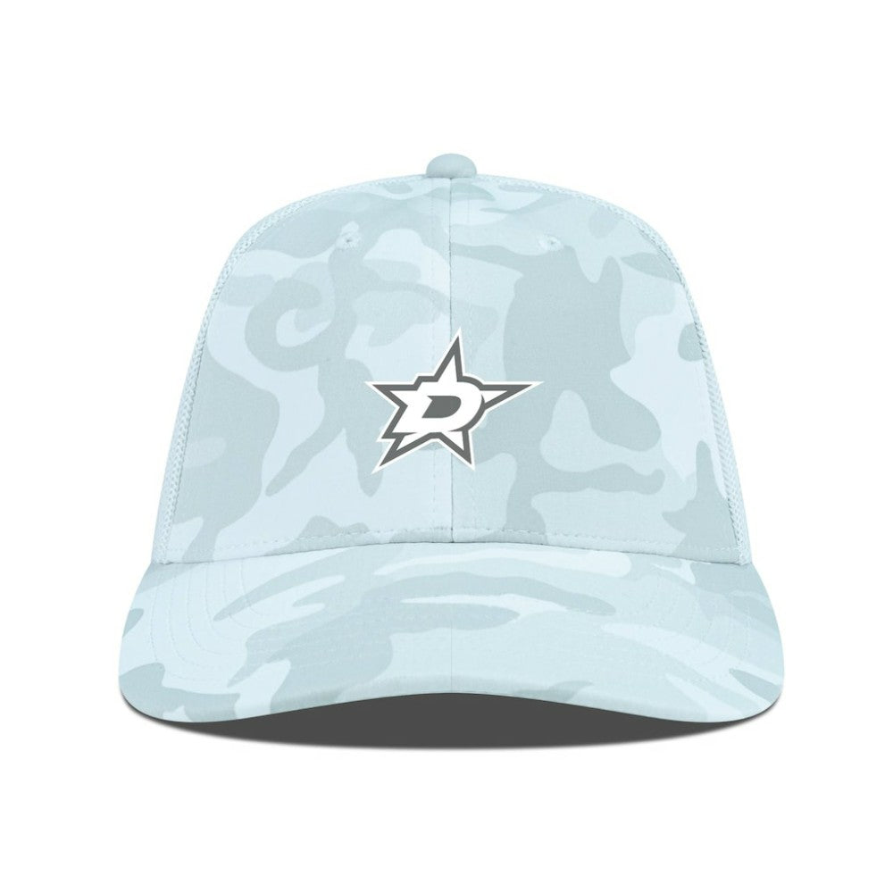 Dallas Stars Levelwear Clash Slate & Snow Meshback Flex Hat - Camo - NHL