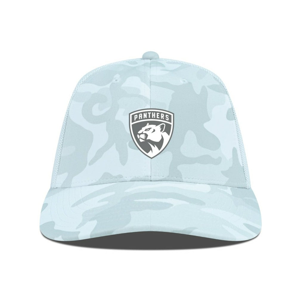 Florida Panthers Levelwear Clash Slate & Snow Meshback Flex Hat - Camo - NHL