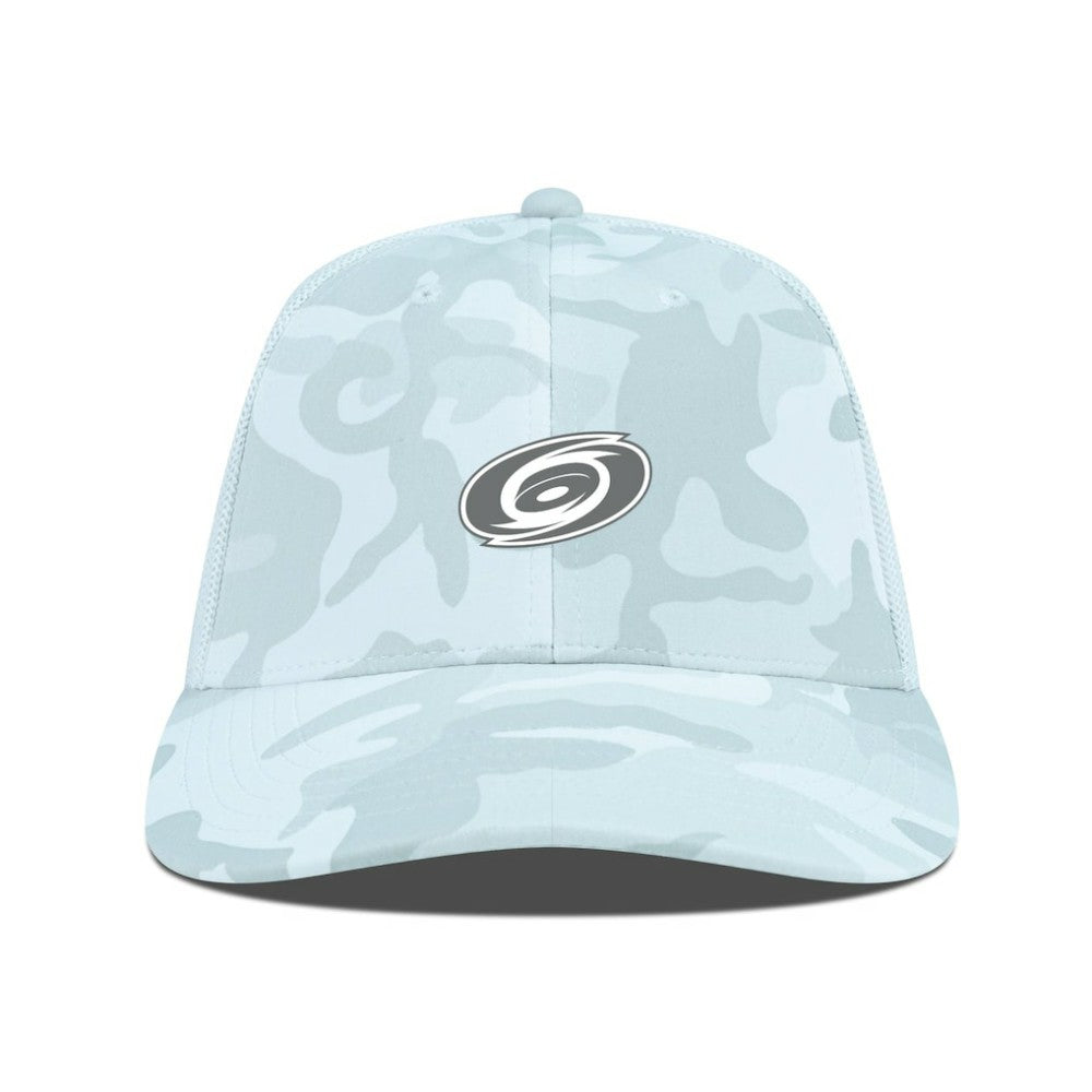 Carolina Hurricanes Levelwear Clash Slate & Snow Meshback Flex Hat - Camo - NHL
