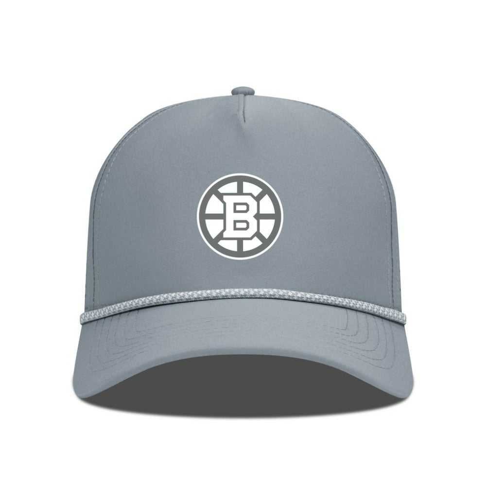 Boston Bruins Levelwear Gordon Slate & Snow Rope Adjustable Hat - Gray - NHL