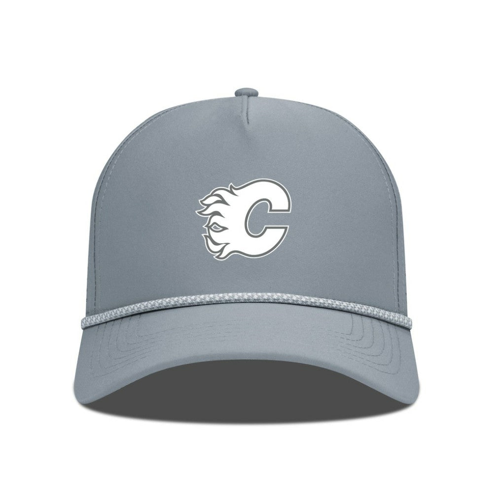 Calgary Flames Levelwear Gordon Slate & Snow Rope Adjustable Hat - Gray - NHL