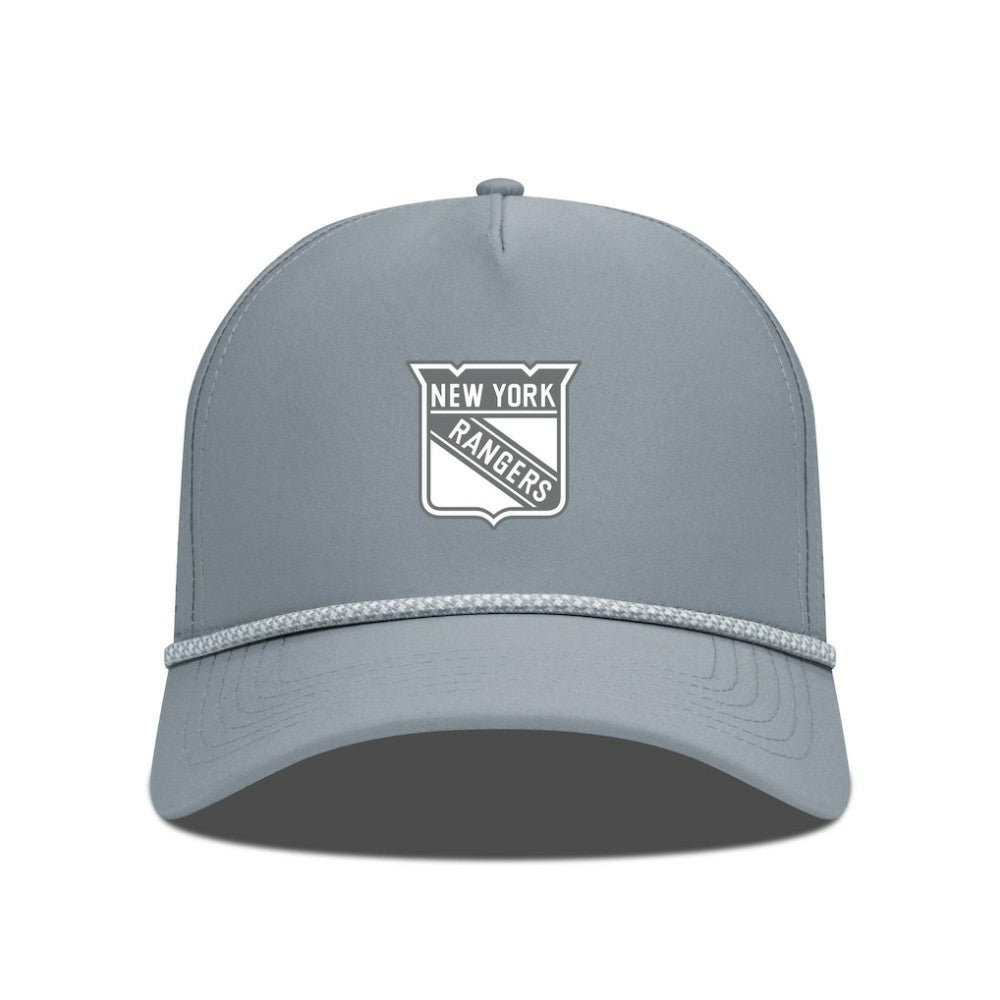 New York Rangers Levelwear Gordon Slate & Snow Rope Adjustable Hat - Gray - NHL