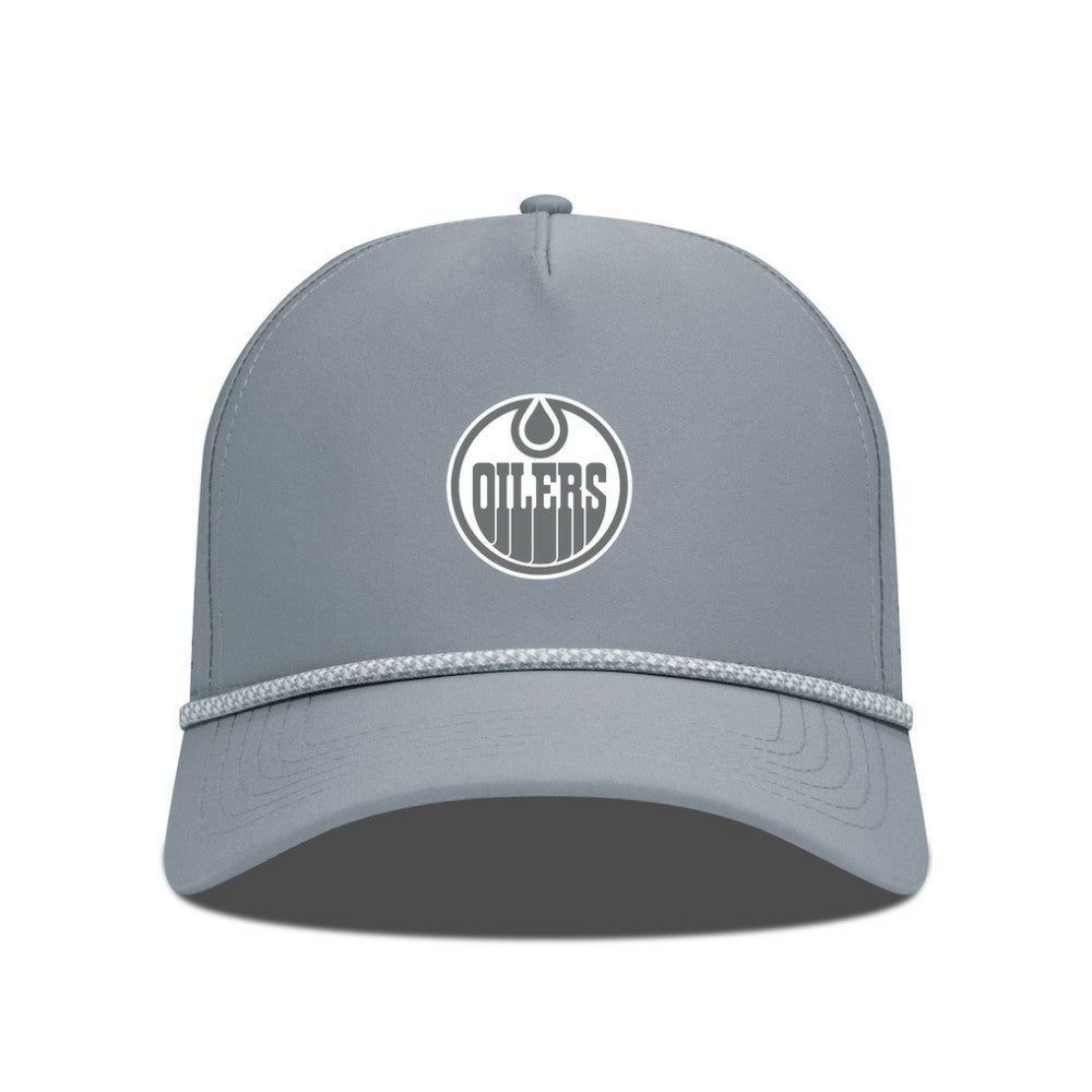 Edmonton Oilers Levelwear Gordon Slate & Snow Rope Adjustable Hat - Gray - NHL