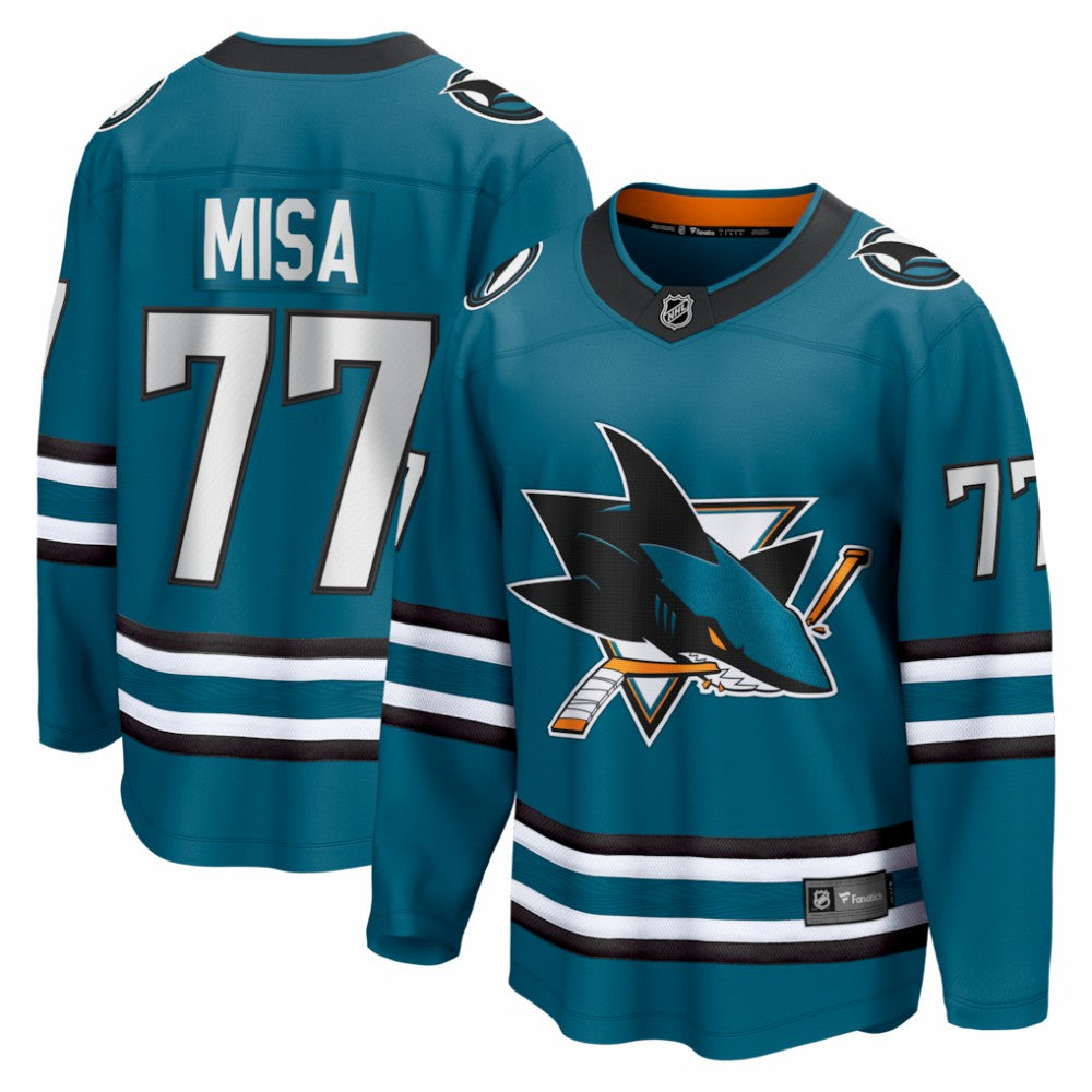Michael Misa San Jose Sharks Fanatics Breakaway Jersey - Teal - NHL