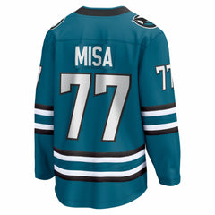 Michael Misa San Jose Sharks Fanatics Breakaway Jersey - Teal - NHL