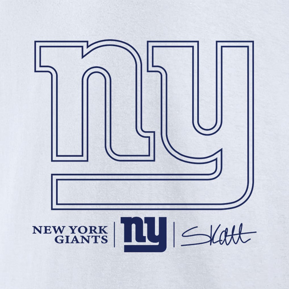 Cam Skattebo New York Giants Tonal Player Name & Number T-Shirt White | NFL
