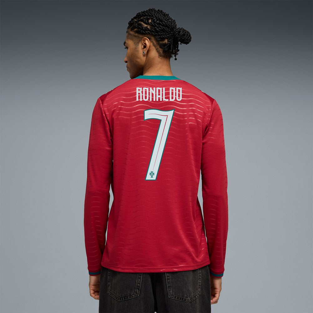 Cristiano Ronaldo Portugal National Team 2026 Home Replica Long Sleeve Jersey Red | Puma