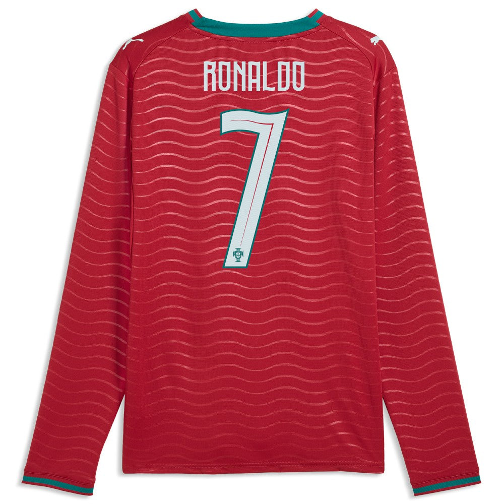 Cristiano Ronaldo Portugal National Team 2026 Home Replica Long Sleeve Jersey Red | Puma