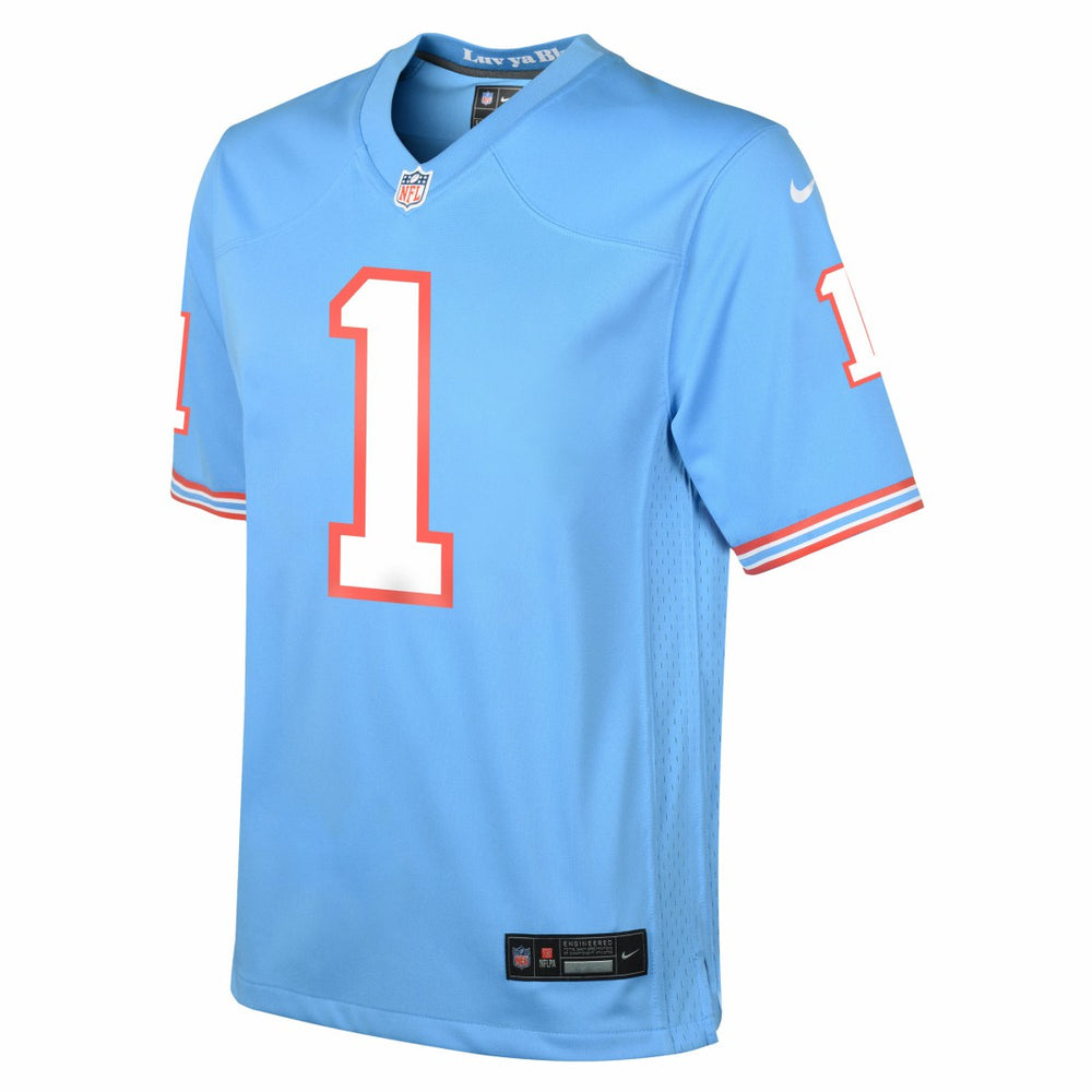 Cameron Ward Tennessee Titans Youth Alternate Game Jersey Light Blue | Nike for Sale