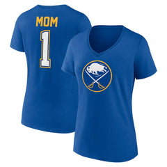 Buffalo Sabres Women's Mother's Day V-Neck T-Shirt - Royal - NHL