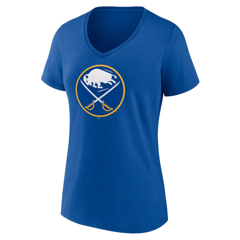 Buffalo Sabres Women's Mother's Day V-Neck T-Shirt - Royal - NHL