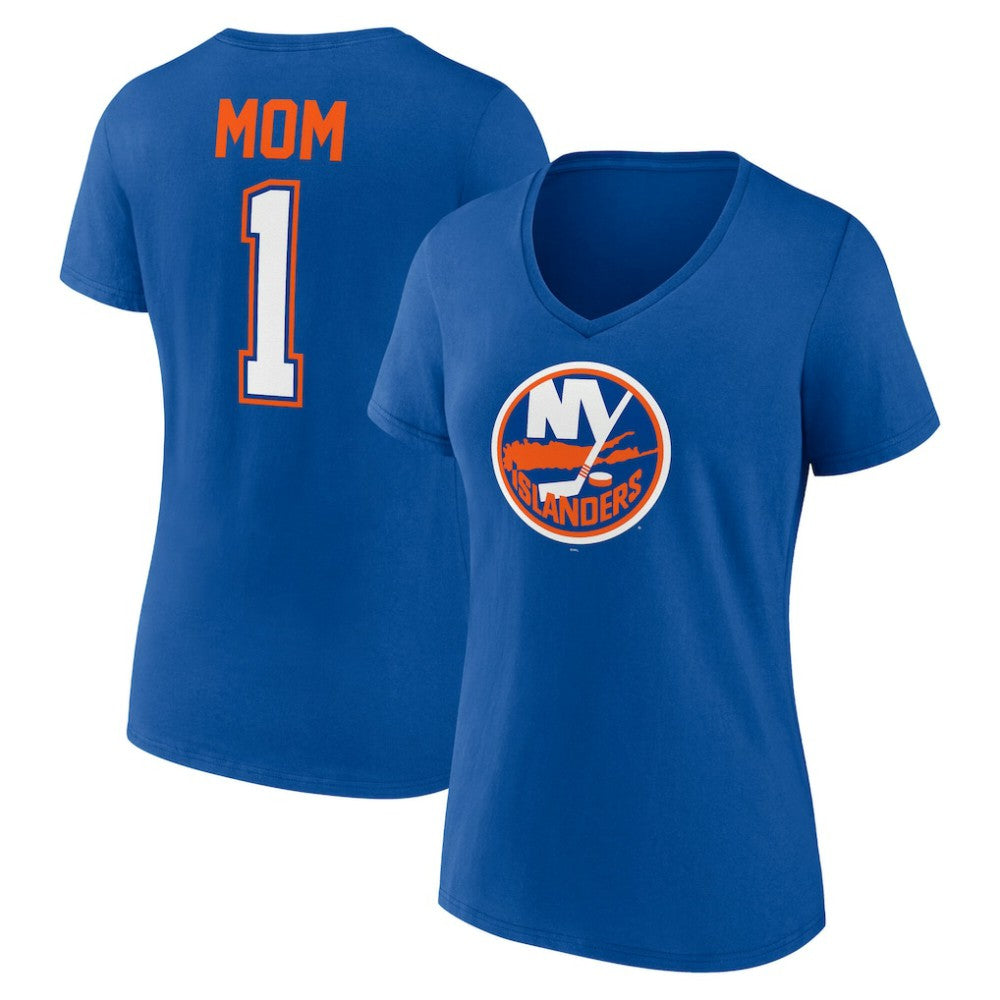New York Islanders Women's Mother's Day V-Neck T-Shirt - Royal - NHL