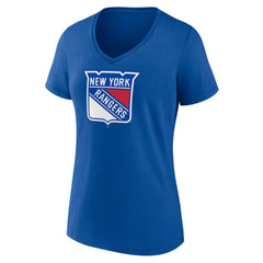 New York Rangers Women's Mother's Day V-Neck T-Shirt - Blue - NHL