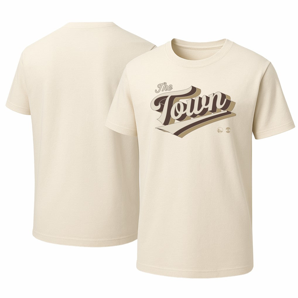 Golden State Warriors Oaklandish Unisex 2025/26 City Edition Vintage Wash T-Shirt Cream - NBA