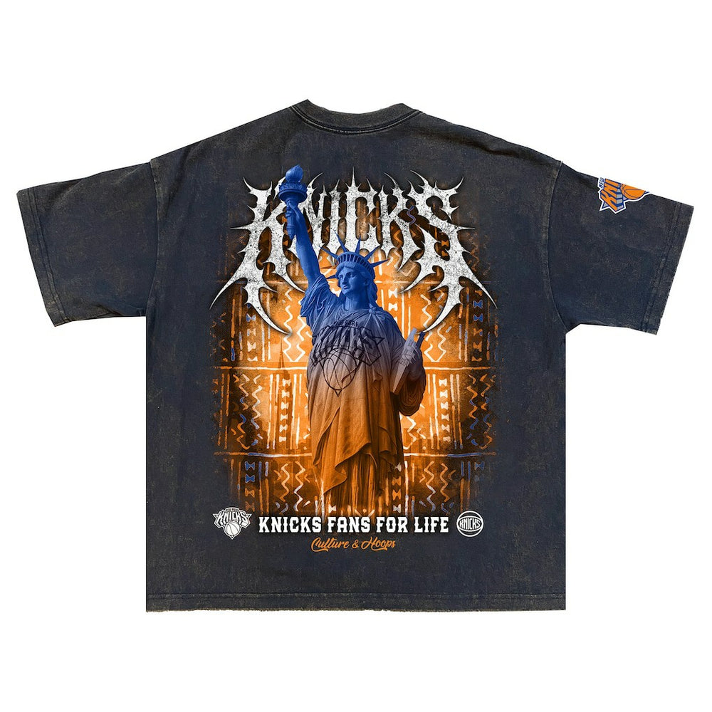 New York Knicks Shock Wave Collection Premium T-Shirt Gray - NBA