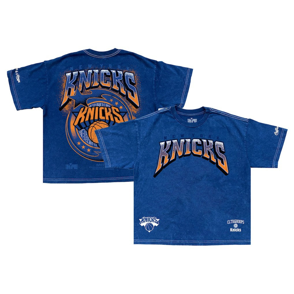 New York Knicks Drip & Dime Collection Premium T-Shirt Blue - NBA