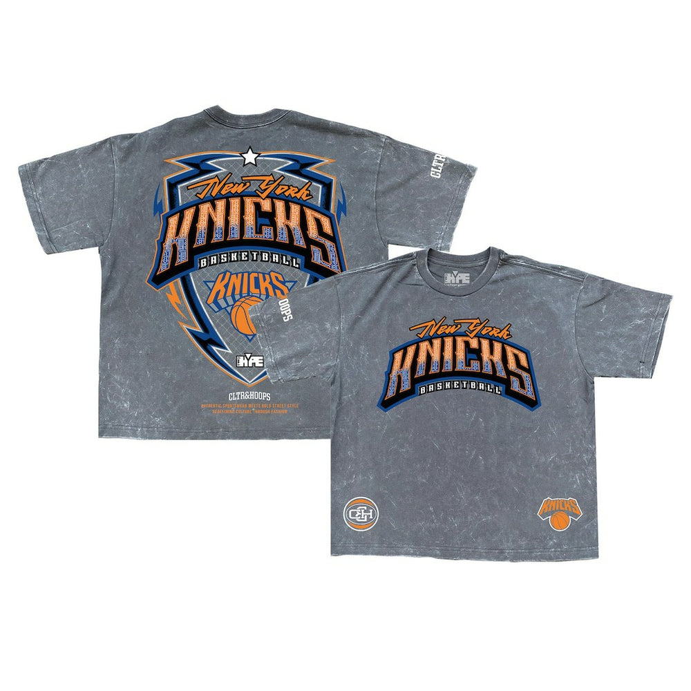 New York Knicks Banner Era Collection Premium T-Shirt Gray - NBA