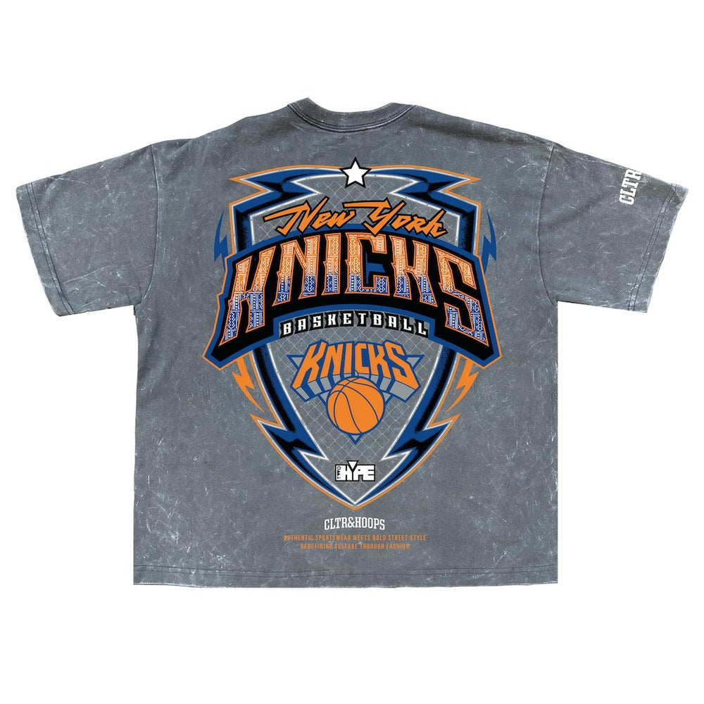 New York Knicks Banner Era Collection Premium T-Shirt Gray - NBA