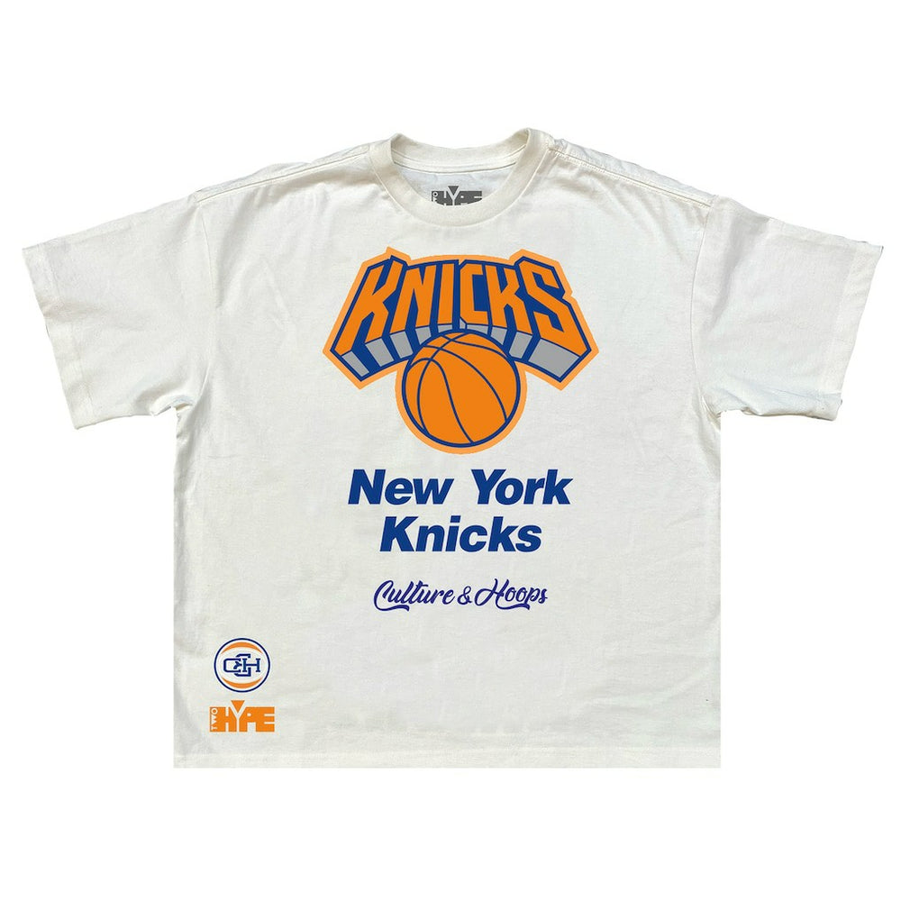 New York Knicks Team City Collection Premium T-Shirt Cream - NBA