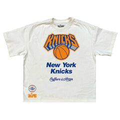 New York Knicks Team City Collection Premium T-Shirt Cream - NBA