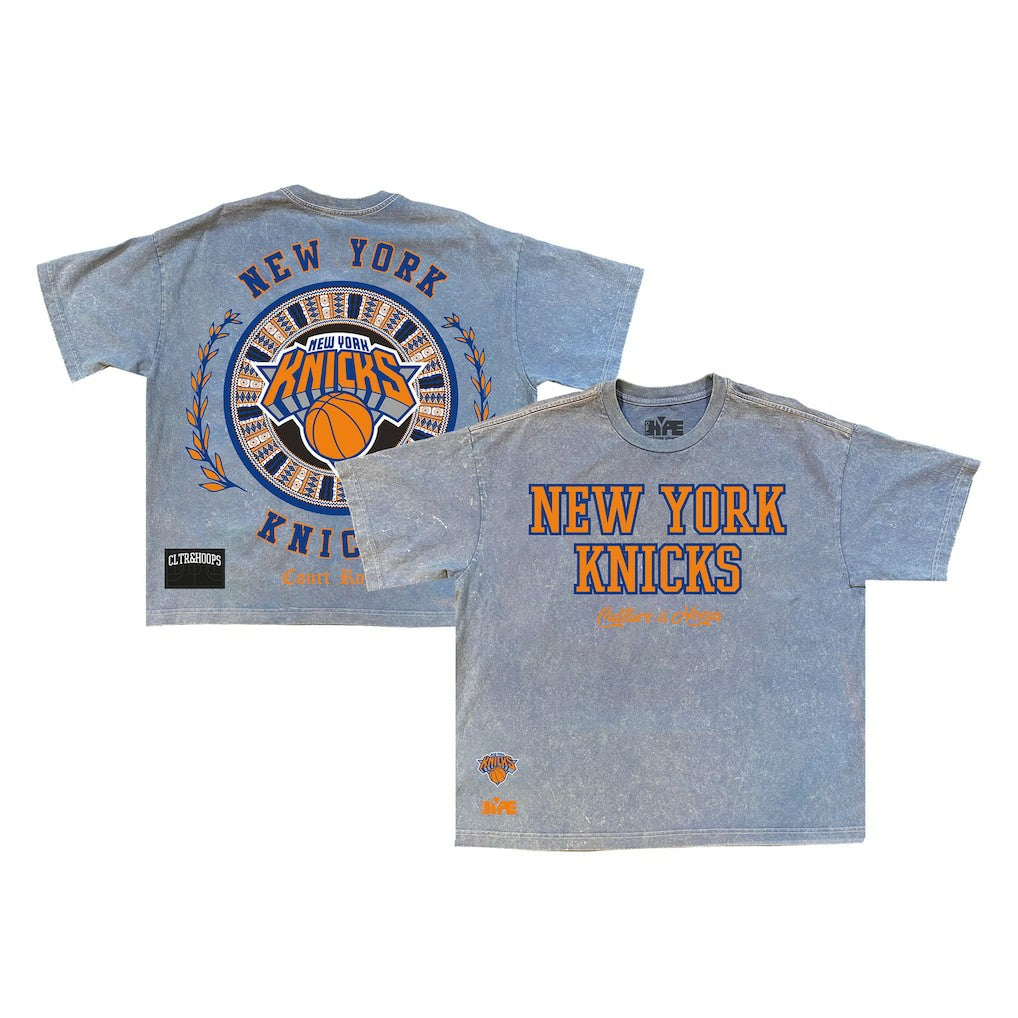 New York Knicks Culture Worldwide Collection Premium T-Shirt Powder Blue - NBA