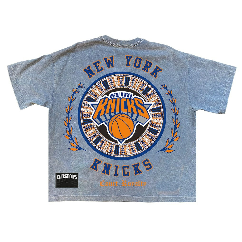 New York Knicks Culture Worldwide Collection Premium T-Shirt Powder Blue - NBA
