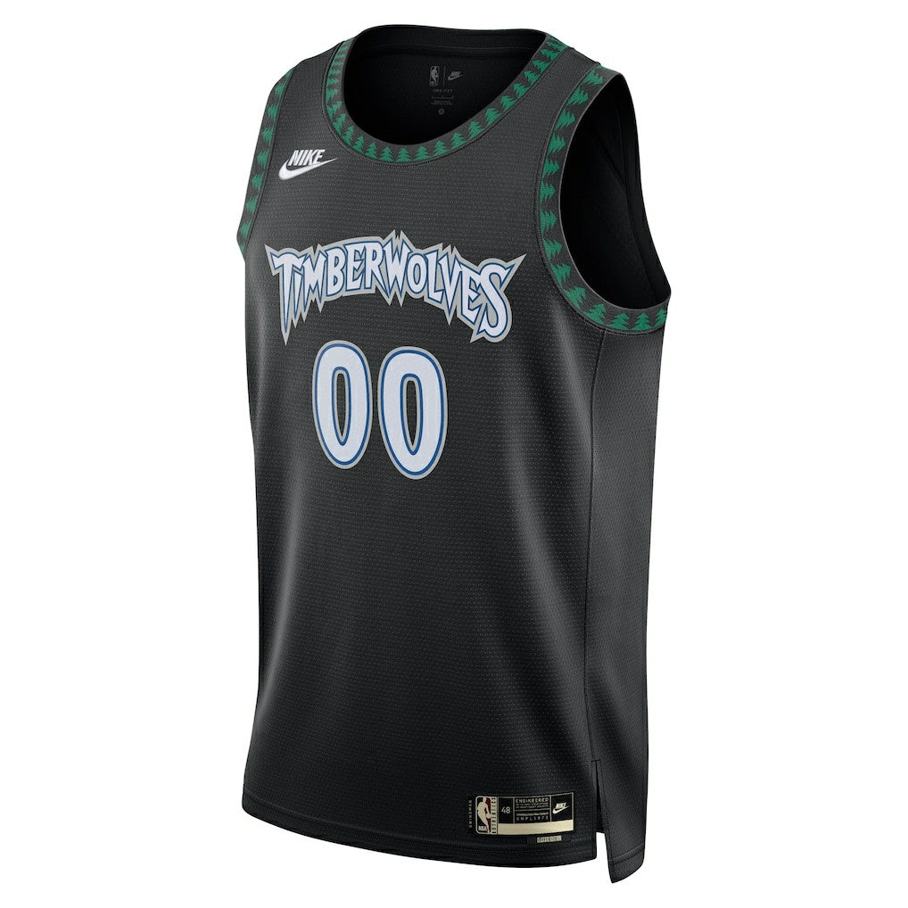 Minnesota Timberwolves Unisex Swingman Custom Jersey Classic Edition Black - NBA