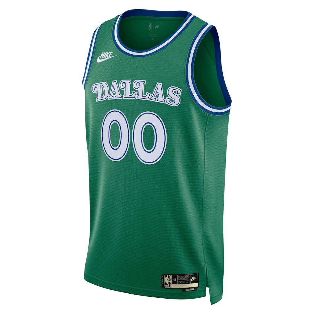 Dallas Mavericks Unisex Swingman Custom Jersey Classic Editi- Green - NBA