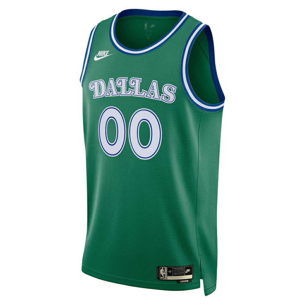 Dallas Mavericks Unisex Swingman Custom Jersey Classic Editi- Green - NBA
