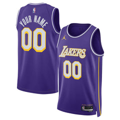 Los Angeles Lakers Jordan Brand Unisex Swingman Custom Jersey Statement Edition Purple - NBA