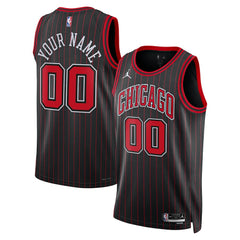 Chicago Bulls Jordan Brand Unisex Swingman Custom Jersey Statement Editi- Black - NBA