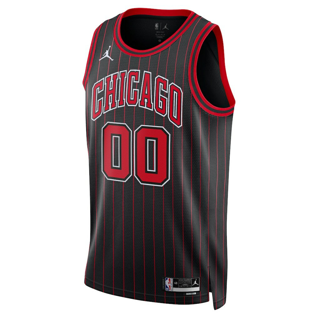 Chicago Bulls Jordan Brand Unisex Swingman Custom Jersey Statement Editi- Black - NBA