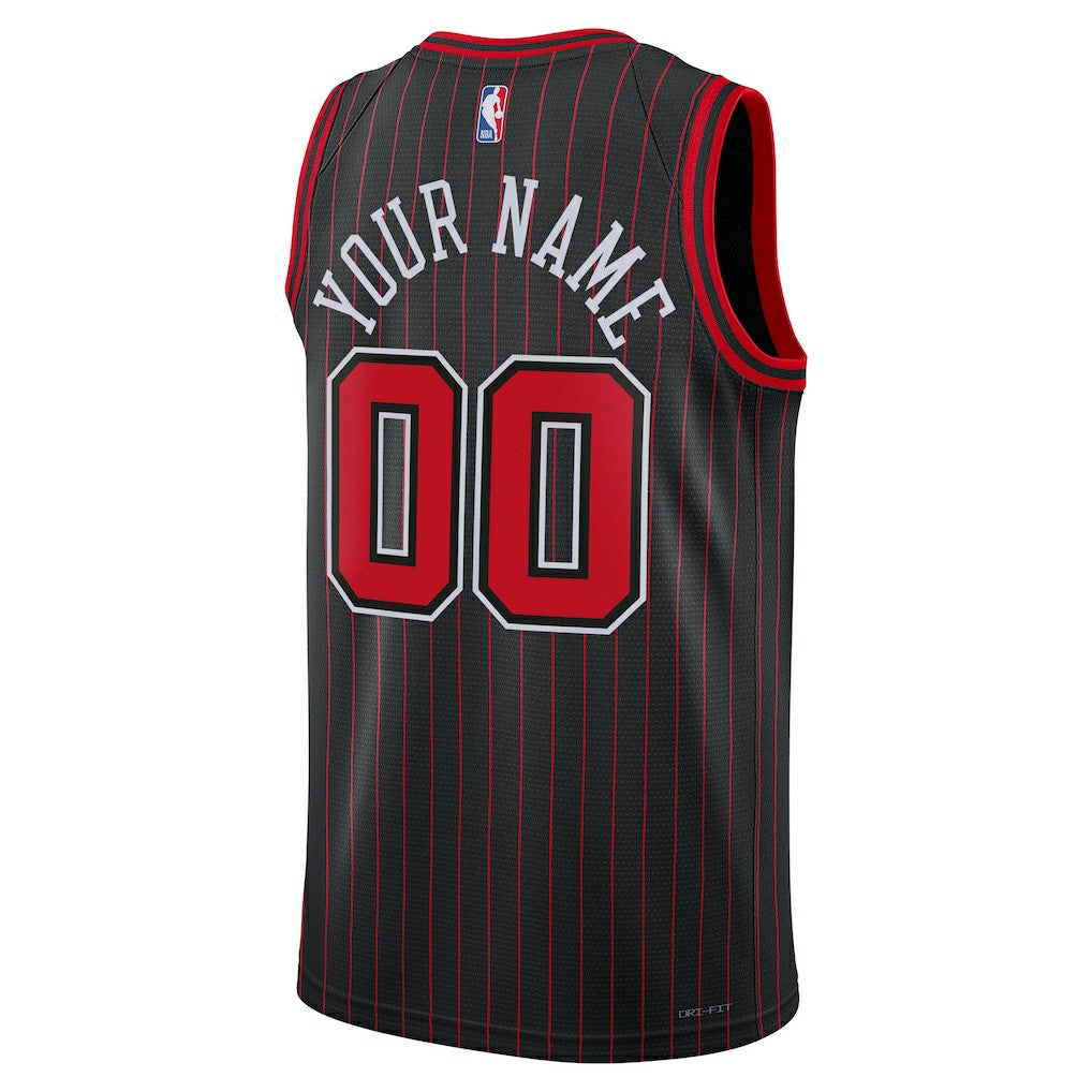 Chicago Bulls Jordan Brand Unisex Swingman Custom Jersey Statement Editi- Black - NBA
