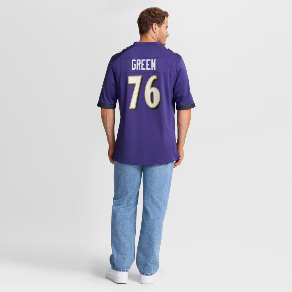 Kenyon Green Baltimore Ravens Team Game Jersey Purple | Nike for Sale