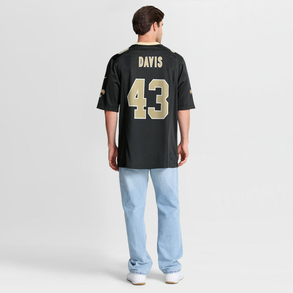 Michael Davis New Orleans Saints Team Game Jersey Black | Nike for Sale