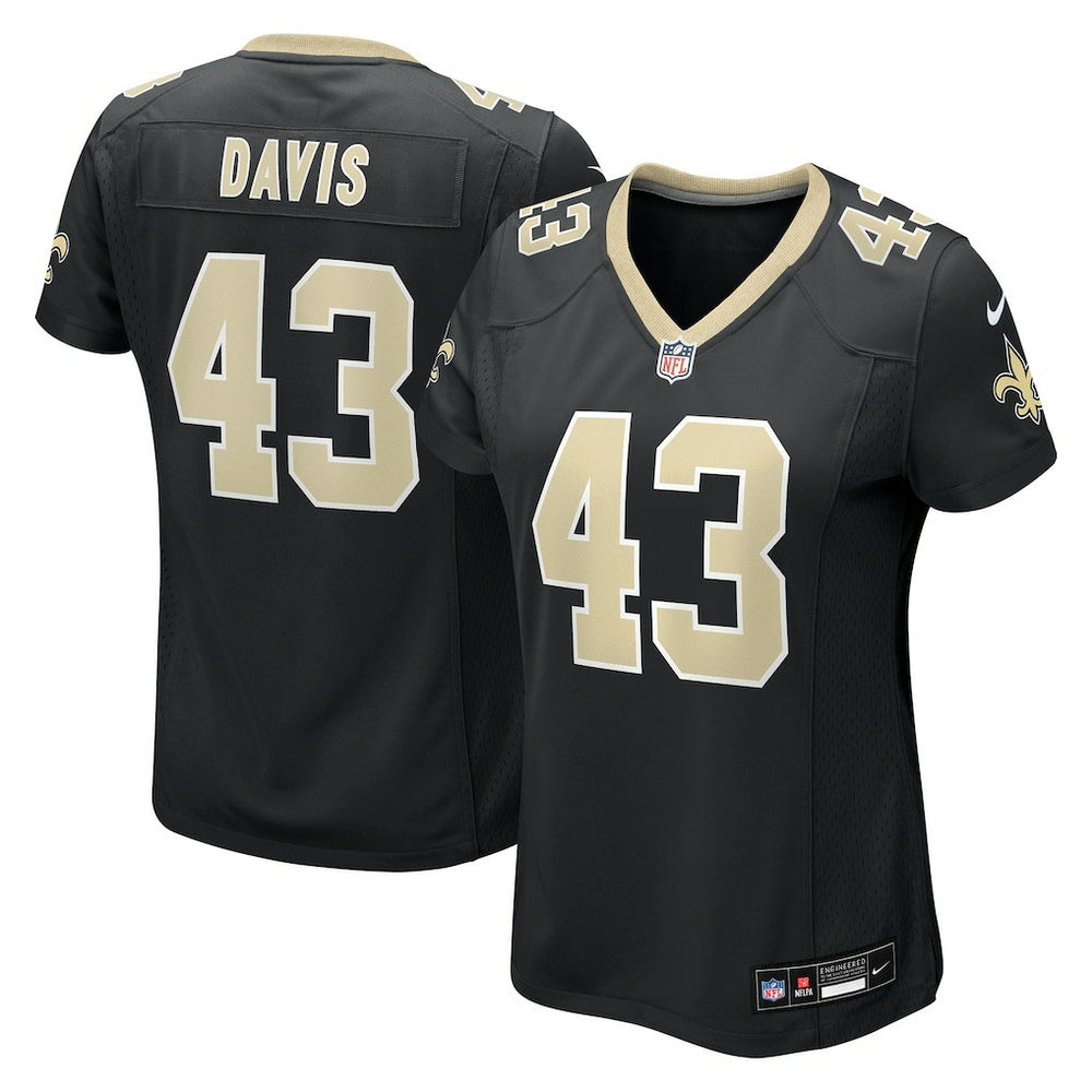 Michael Davis New Orleans Saints Women's Team Game Jersey Black | Nike for Sale